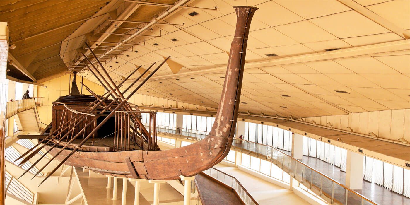 The Solar Khufu Ship Museum in Egypt